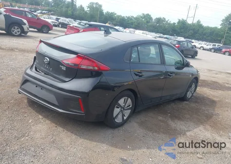 2018 Hyundai Ioniq Hybrid Blue from USA, damaged, VIN KMHC65LC1JU075665